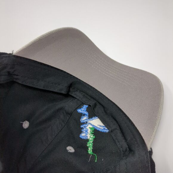 Aqua Irrigation Slideback Hat Black OSFA Embroidered Colorblock Unique - Picture 7 of 8